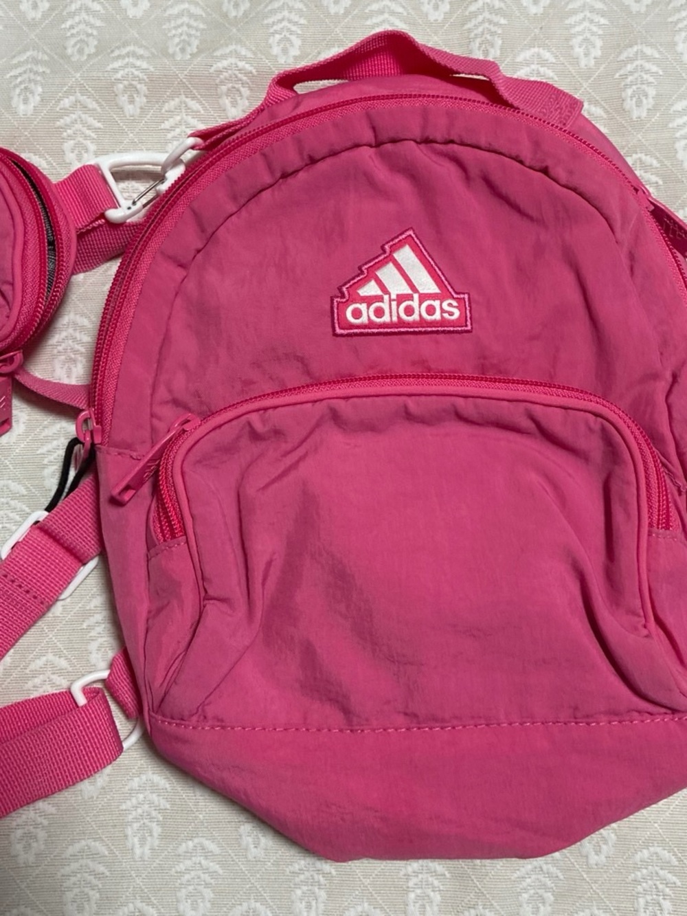 adidas Kids Bright Pink Mini Backpack